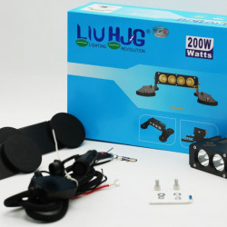 LIU HJG Hammer 4 Magnetic Bolt On Foglight for Car/SUV/Truck Quad 4 Lens Magnetic