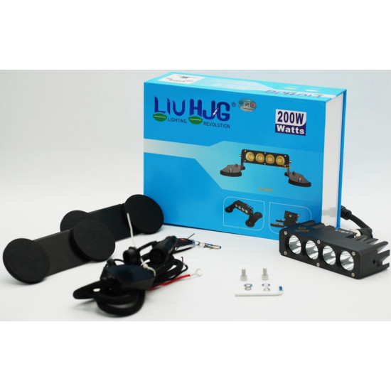 LIU HJG Hammer 4 Magnetic Bolt On Foglight for Car/SUV/Truck Quad 4 Lens Magnetic
