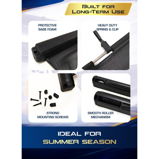 MG Windsor EV Pro Automatic Roll Up Car Side Window Sunshades MG Windsor EV Pro Automatic Roll Up Car Side Window Sunshades