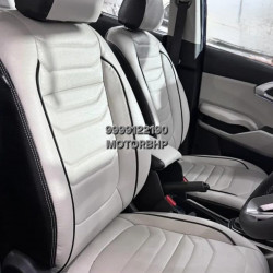 Kia Carens Bucket Fit Seat Cover Ivory Pearl