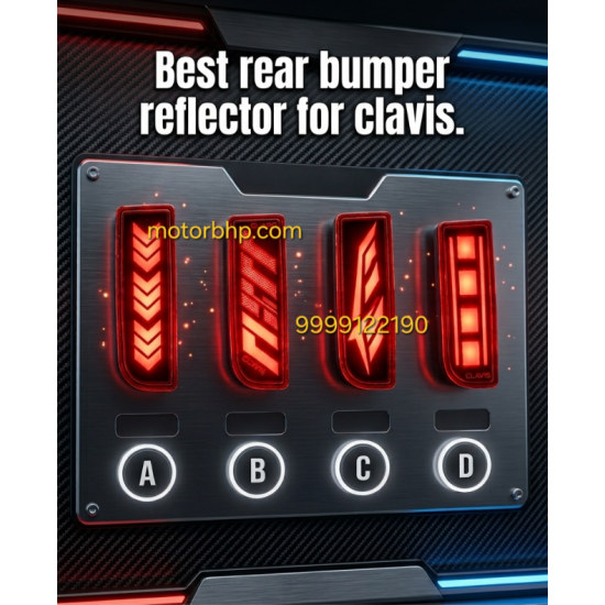 Kia Carens Clavis Back Bumper Reflector Matrix LED Light - First In India Kia Carens Clavis Back Bumper Reflector Matrix LED Light - First In India