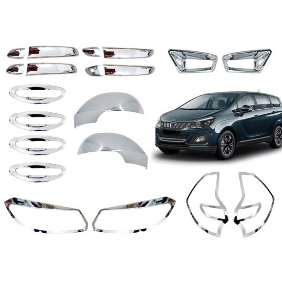  Mahindra Marazzo Premium Exterior Chrome Accessories Combo Kit set of 16 pieces