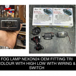 Tata Nexon 2024 Fog Projector Tri Color With Wiring, Switch Hi Low Oem Fitting Tata Nexon 2024 Fog Projector Tri Color With Wiring, Switch Hi Low Oem Fitting