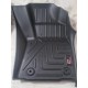GFX Premium Life Long Car Floor Foot Mats For Kia Carens Black (7 Seater) - 3 Rows