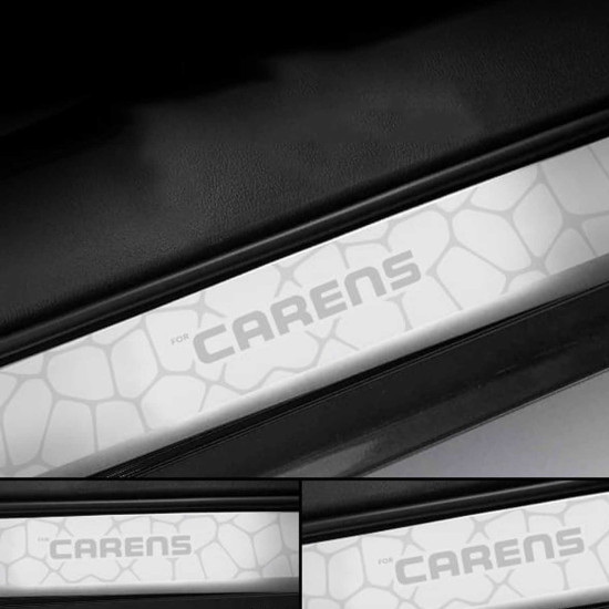 Kia Carens Stainless Steel Sill Guard Welcome Plate
