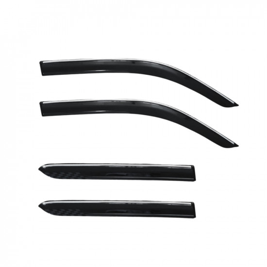 E Vitara, EBella EV Rain Door Visor Chrome Line