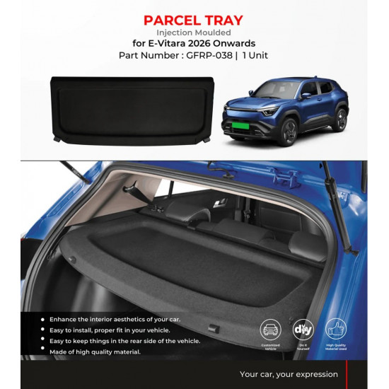 Suzuki E Vitara EV Parcel Dicky Tray Black