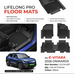 GFX PRO Mats For Suzuki E Vitara & E Bella 2026 Black GFX PRO Mats For Suzuki E Vitara & E Bella 2026 Black