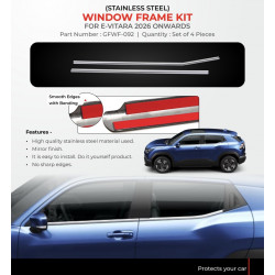 Suzuki E Vitara, E Bella Chrome Lower Window Garnish 