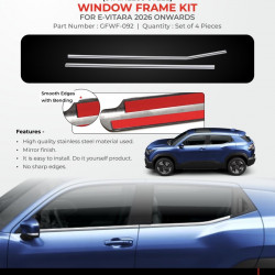 Suzuki E Vitara, E Bella Chrome Lower Window Garnish 