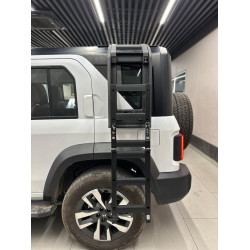 Mahindra Thar Roxx Defender Style Storage Box and Ladder Mahindra Thar Roxx Defender Style Storage Box and Ladder