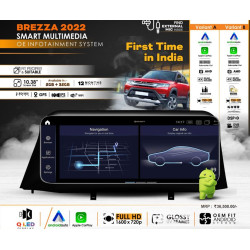 Brezza 2022 Smart OEM Fit Infotainment System Apple Carplay & Android Auto Variant A