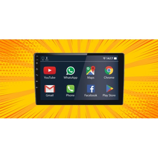 Toyota Fortuner Android Car Stereo Motorbhp Edition (2GB/16 GB) with Night Vision Camera & Frame