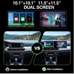 Dual Screen Car Android Stereo 21" OLED Display | Blazing-Fast 4GB RAM, 64GB ROM & Seamless 360° Camera