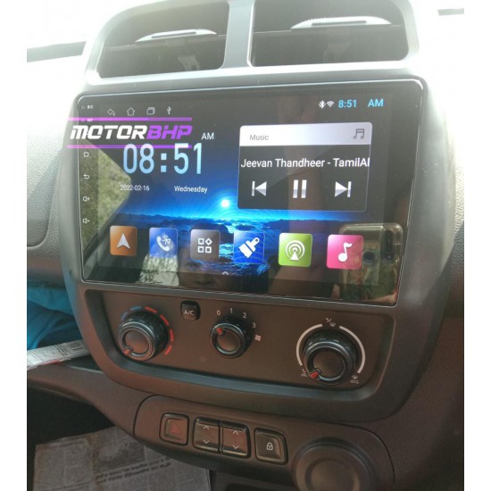 Renault Kwid Android Car Stereo Motorbhp Edition (2GB/32 GB) with Night Vision Camera & Frame