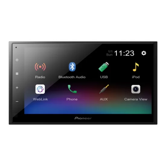 Pioneer touch screen car stereo with bluetooth deals