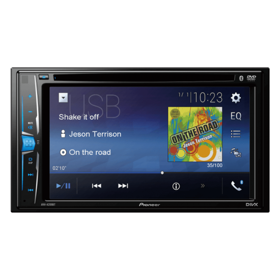 Pioneer AVH-A209BT Car Stereo-15.7cm 6.2 Inch Touch Screen DVD Player