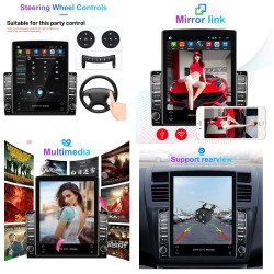 Maruti Suzuki New WagonR 2019-2023 WorldTech Tesla Type Car Stereo with Apple CarPlay & Android Auto Touch Screen Full HD Display Android Ver.10