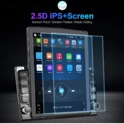 Kia Seltos WorldTech Tesla Type Car Stereo with Apple CarPlay & Android Auto Touch Screen Full HD Display With Frame & Kia Coupler