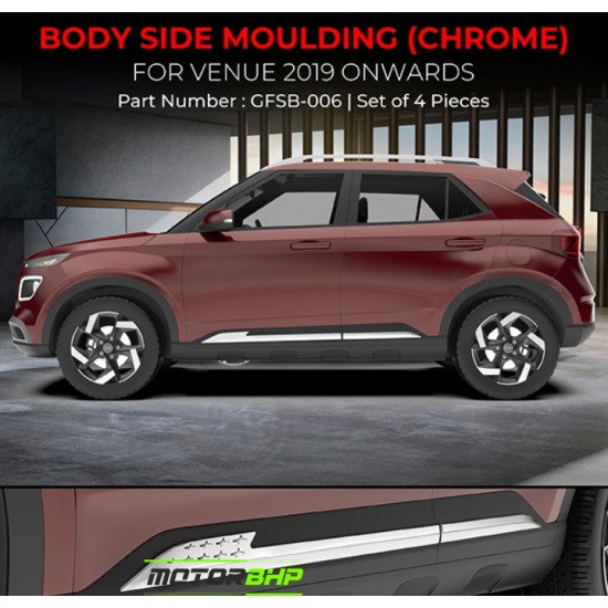Hyundai Venue (2019 Onwards) Chrome Body Side Moulding