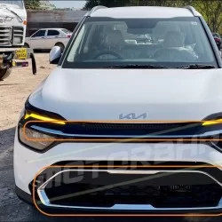 Kia Carens Front Chrome Grill Bumper Chrome - Luxury Plus Conversion Kit