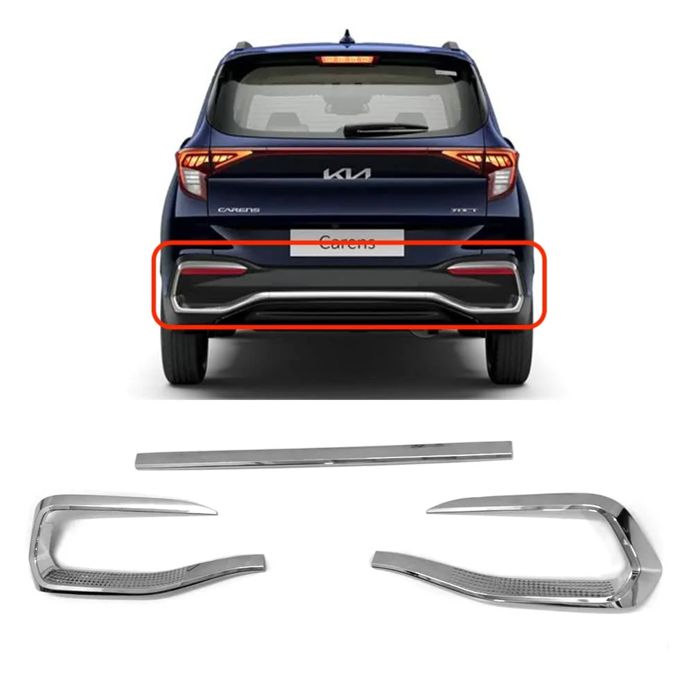Buy Kia Carens Rear Bumper Chrome Car Accessories Online ...