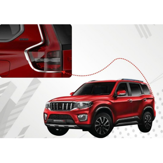 Mahindra scorpio N Tail Lamp Chrome Garnish 