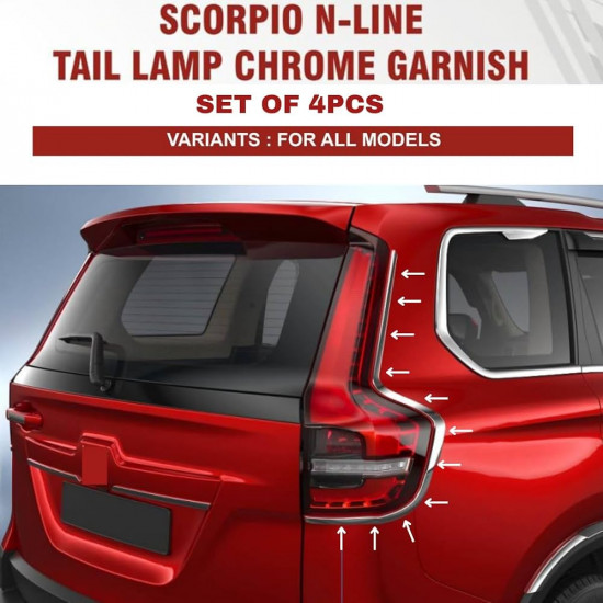 Mahindra scorpio N Tail Lamp Black Glossy