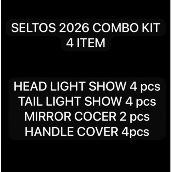 Kia Seltos 2026 Chrome Combo Kit - Set of 4
