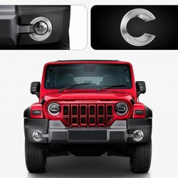Mahindra Thar ROXX Fog Lamp Chrome Cover Garnish Mahindra Thar ROXX Fog Lamp Chrome Cover Garnish