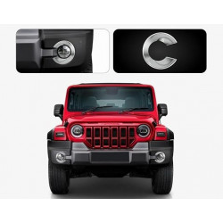 Mahindra Thar ROXX Fog Lamp Chrome Cover Garnish Mahindra Thar ROXX Fog Lamp Chrome Cover Garnish