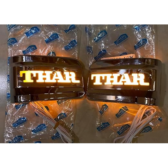 Mahindra Thar ROXX LED Mirror Indicator Light Chrome Finish