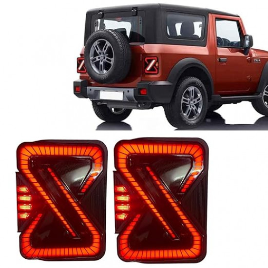 Mahindra Thar Roxx X Style Smoke Tail Light Mahindra Thar Roxx X Style Smoke Tail Light