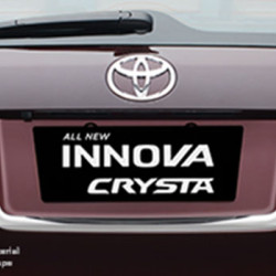 Toyota Innova Crysta Licence Plate Lamp Chrome Garnish  Toyota Innova Crysta Licence Plate Lamp Chrome Garnish