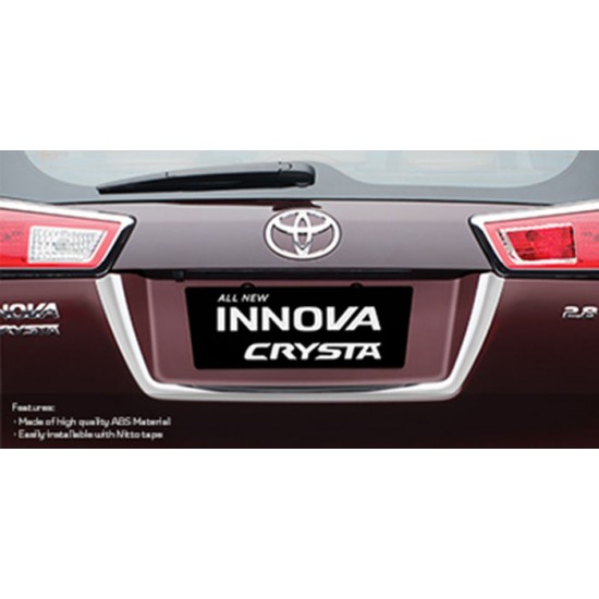  Toyota Innova Crysta Licence Plate Lamp Chrome Garnish