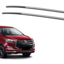 Toyota Innova Crysta Car Accessories Roof Rail Black & Sliver  Toyota Innova Crysta Car Accessories Roof Rail Black & Sliver