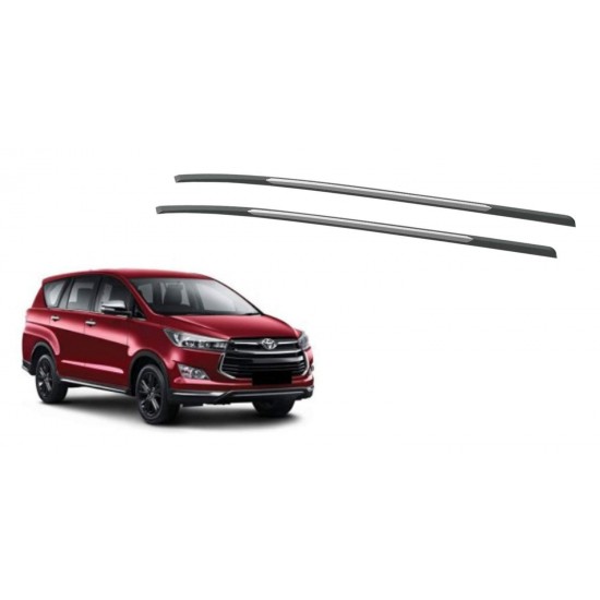  Toyota Innova Crysta Car Accessories Roof Rail Black & Sliver