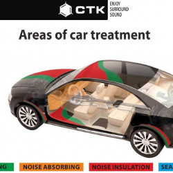 CTK Car Sound Deadening/Damping Sheet -1.5mm 10 Sheets CTK Car Sound Deadening/Damping Sheet -1.5mm 10 Sheets
