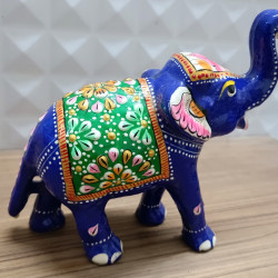 Home Decorative Rajasthani Handicraft Meenakari on Big Elephant- Multi Color 