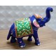 Home Decorative Rajasthani Handicraft Meenakari on Big Elephant- Multi Color 