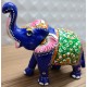 Home Decorative Rajasthani Handicraft Meenakari on Big Elephant- Multi Color 