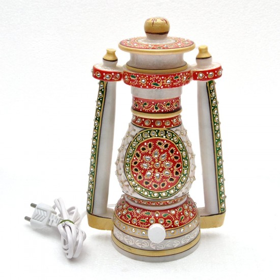 Home Decorative Jaipuri Handicraft Marble Light Lantern 8 Inch Home Decorative Jaipuri Handicraft Marble Light Lantern 8 Inch