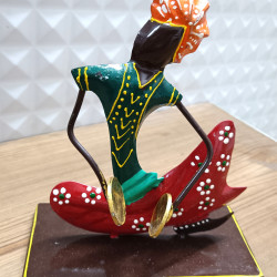 Rajasthani Musicians Metal Playing Musical Instrument Idol Figurine Items