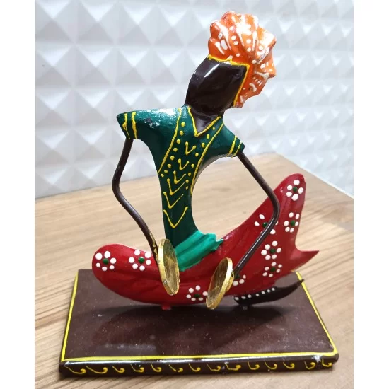 Rajasthani Musicians Metal Playing Musical Instrument Idol Figurine Items Rajasthani Musicians Metal Playing Musical Instrument Idol Figurine Items