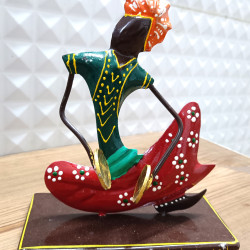 Rajasthani Musicians Metal Playing Musical Instrument Idol Figurine Items