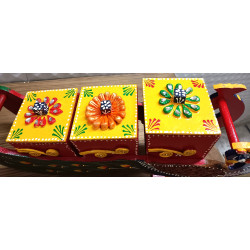 Antique Dry Fruit Box with Lid - Peacock Design - For Serving & Dining Table Decor Antique Dry Fruit Box with Lid - Peacock Design - For Serving & Dining Table Decor