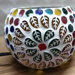Home Decorative Jaipuri Handicraft Glass Votive Tealight Candle Holders With Wire
