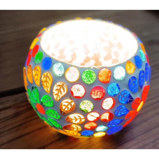 Home Decorative Jaipuri Handicraft Glass Votive Tealight Candle Holders With Wire Home Decorative Jaipuri Handicraft Glass Votive Tealight Candle Holders With Wire