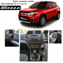 Maruti Suzuki Brezza Premium Quality Interior Carbon Wooden Texture Kit Trims 7 Pieces  Maruti Suzuki Brezza Premium Quality Interior Carbon Wooden Texture Kit Trims 7 Pieces