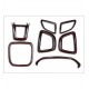 Maruti Suzuki Brezza Premium Quality Interior Carbon Wooden Texture Kit Trims 7 Pieces 